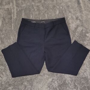 Talbots Curvy Hampshire Ankle Pants Navy Blue 14 Petite